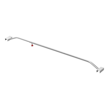 Afdekzeilbeugel - aluminium - uitschuifbaar - lengte 132-204 cm BOL