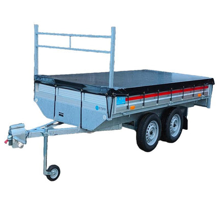 Afdekzeil - 680g/m² - kies je kleur - 260x158cm - voor plateauwagens VDM Trailers - Weytens