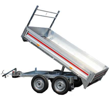 Plateau kipper - dubbelas - 300x150cm - 750KG Aanhangwagen