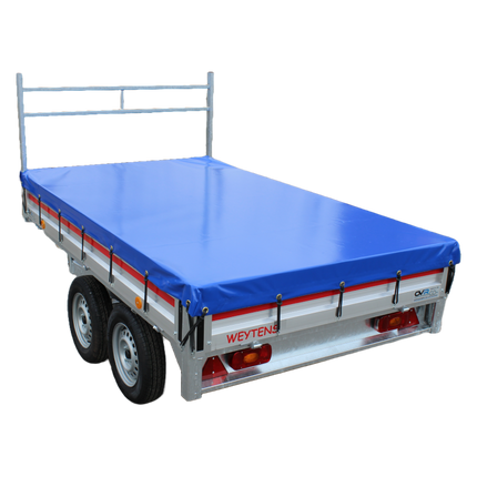 Afdekzeil - 680g/m² - kies je kleur - 260x158cm - voor plateauwagens VDM Trailers - Weytens