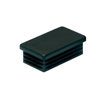 Insteekdop - 50 x 30 mm - zwart - plastic