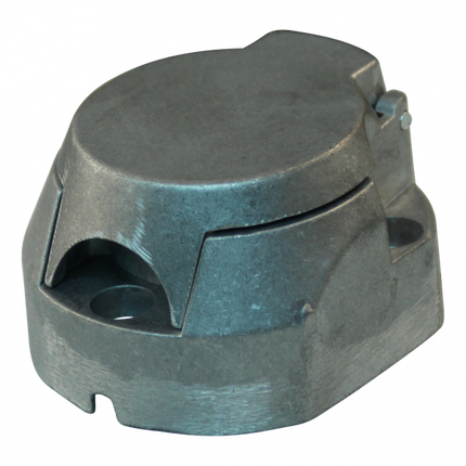 Contactdoos (auto) - 7 polig - mistlampschakelaar - aluminium behuizing