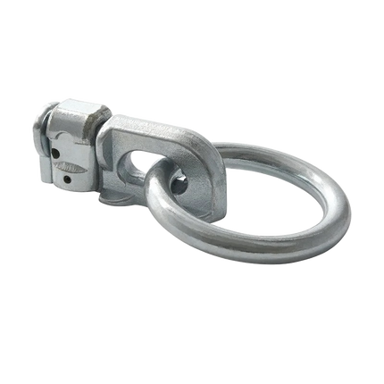 Stud fitting - dubbel - met ring rond - voor bindrails