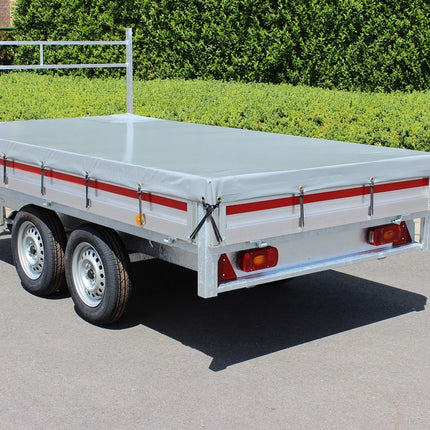 Afdekzeil - 680g/m² - kies je kleur - 260x158cm - voor plateauwagens VDM Trailers - Weytens