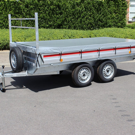 Afdekzeil - 680g/m² - kies je kleur - 260x158cm - voor plateauwagens VDM Trailers - Weytens