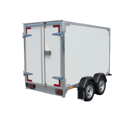 Gesloten aanhangwagen dubbelas met zijdeur