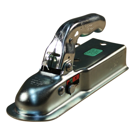 Kogelkoppeling voor aanhangwagens 750kg met een dissel vierkant profiel 70mm. Model Knott 7,5-M