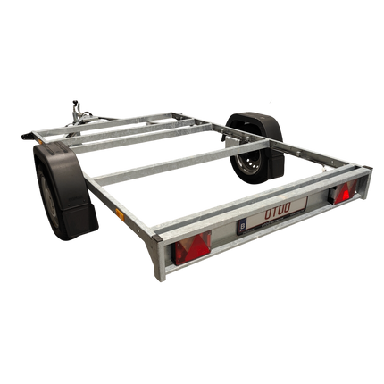 Basis chassis - enkelas - 250x150cm - 750kg