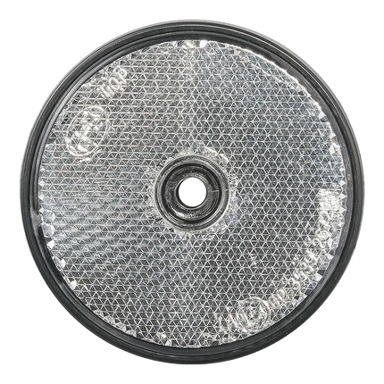Reflector - rond - wit - schroefbevestiging