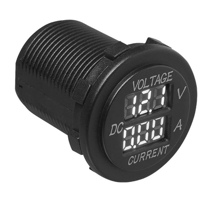 Volt-amperemeter - digitaal - 6-30V - 0-10A