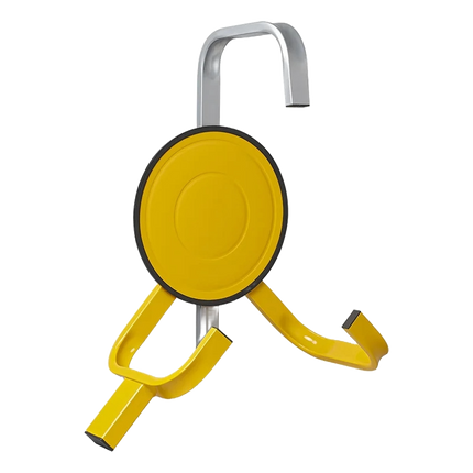 Wielklem - geel - wielen 13 tot 16 inch - met stalen schijf BOL