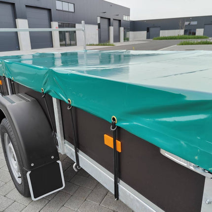 Afdekzeil - 680g/m² - lichtgrijs - 203x133 - voor aanhangwagens VDM Trailers - Weytens BOL