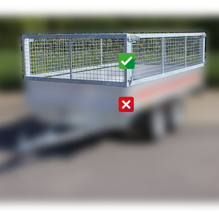 Loofrekken PRO - 260x150x60 - voor VDM Trailers - Weytens