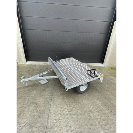 Motortrailer - enkelas - 2 motoren - met oprijplaat en inrijklem - luxe - 750KG Aanhangwagen