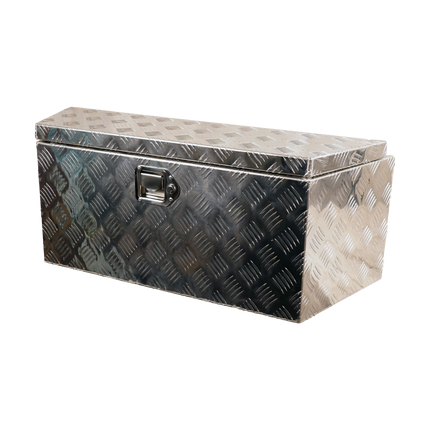 Dissel box - aluminium - large - bovenbouw - met slot en gasveer