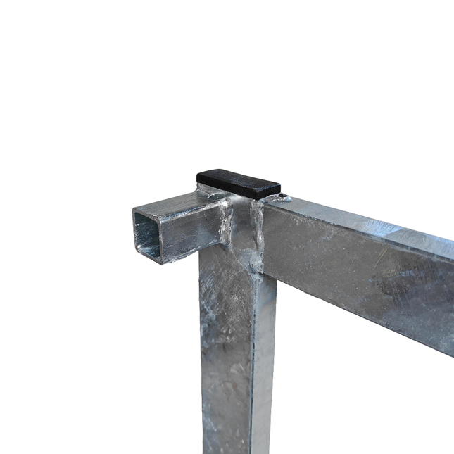 Insteekdop - 50 x 20 mm - zwart - plastic