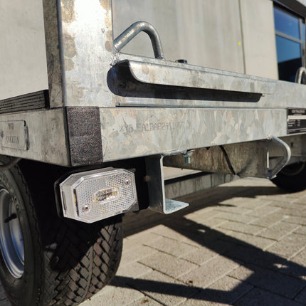 Remorque moto - simple essieu - 2 moteurs - avec rampe - 750KG