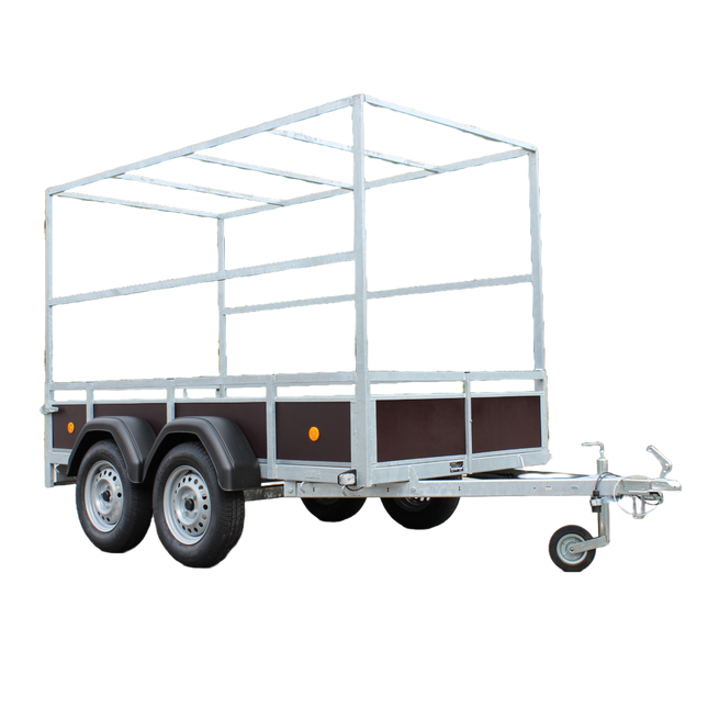 Huifopbouw 150cm hoog - voor model 258x130cm - VDM Trailers - Weytens