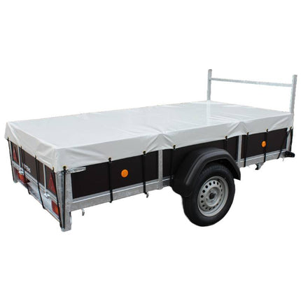 Afdekzeil - 680g/m² - lichtgrijs - 300x133cm - voor aanhangwagens VDM Trailers - Weytens