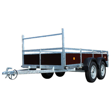 Bakwagen - dubbelas - 300x130cm - extra lang - 750KG Aanhangwagen