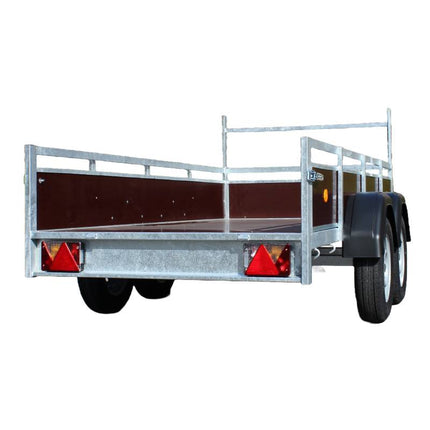 Bakwagen - dubbelas - 300x130cm - extra lang - 750KG Aanhangwagen