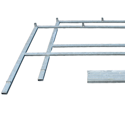 Huifopbouw 150cm hoog - voor model 220x130cm - VDM Trailers - Weytens