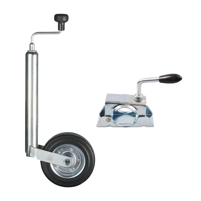 Nose wheel - Ø48mm - with clamp and bolts - 150KG