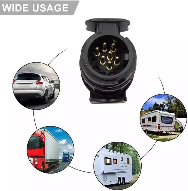 Adapter - extra kort - verloop 13 pin auto naar 7 pin aanhanger