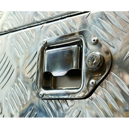 Dissel box - aluminium - large - bovenbouw - met slot en gasveer