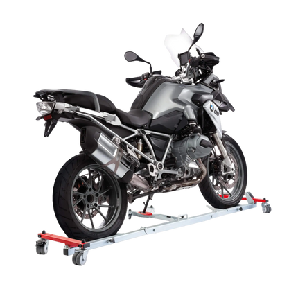 Acebikes U-Turn motor mover L model 6024 om gemakkelijk je motorfiets te manoeuvreren in de garage of loods. Dit is het nieuwe model vanaf 2026.
