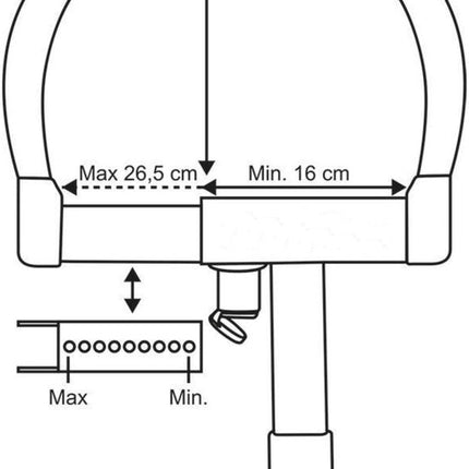 Wheel clamp - start model - universal - 2 keys - for car/trailer/caravan