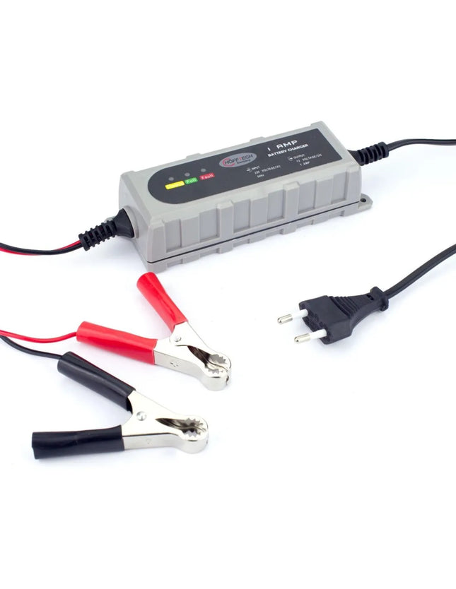 Battery charger - 6V/12V - 1A - trickle charger - fast charger