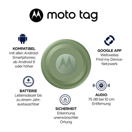 Tracker - Moto Tag - smart tag - for Android - worldwide bluetooth GPS tracker