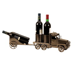 Flessenhouder - metaal - truck & trailer - 66cm