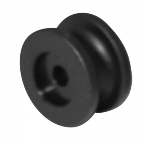 Koordhouder zwarte plastic voor bevestiging van zeilen op een aanhangwagen of truck