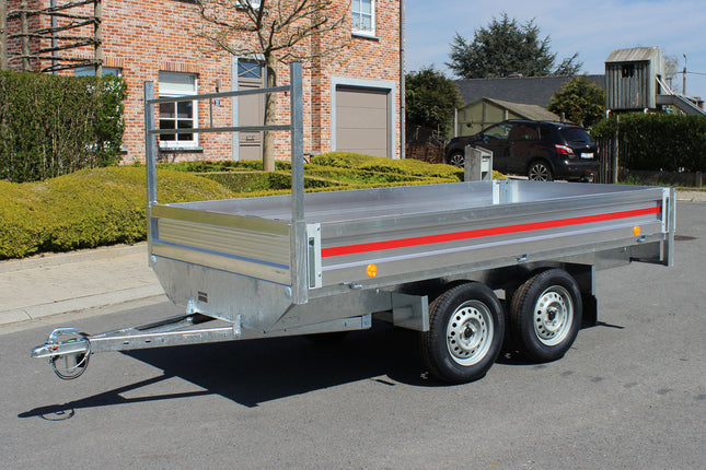 Plateau - dubbelas - 300x150cm - 750KG Aanhangwagen