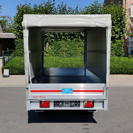 Huifopbouw 150cm hoog - voor model plateau 300x150cm - VDM Trailers - Weytens