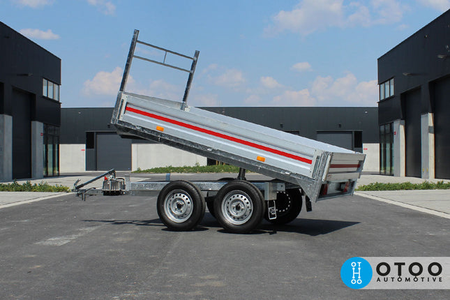 Plateau kipper - dubbelas - 300x150cm - 750KG Aanhangwagen