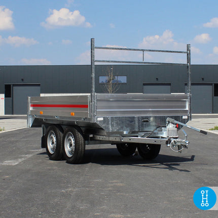 Plateau kipper - dubbelas - 300x150cm - 750KG Aanhangwagen