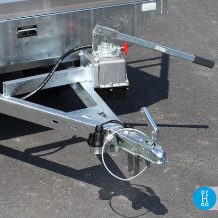 Plateau kipper - dubbelas - 300x150cm - 750KG Aanhangwagen