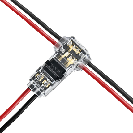 T-connector - 2pins - voor Ø 0.6-0.8mm