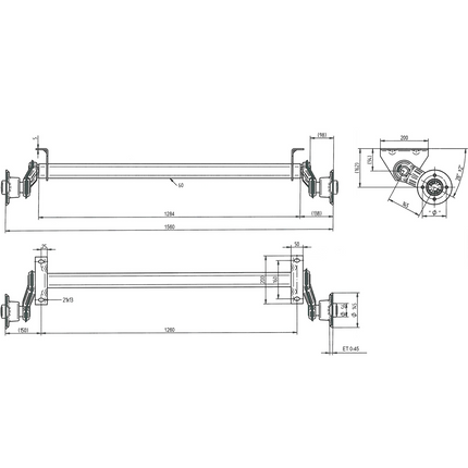 Torsieas - 750 KG - VG7-L - 126/156cm