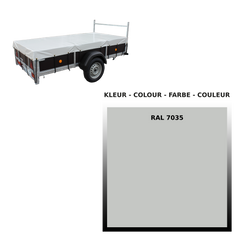 Afdekzeil - 680g/m² - lichtgrijs - 203x133 - voor aanhangwagens VDM Trailers - Weytens BOL