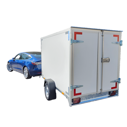 Closed trailer - single axle - 258x150 cm - 750KG