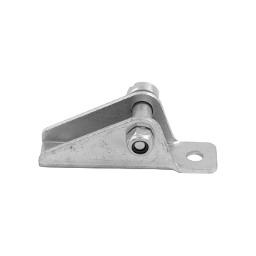 Bevestigingsschoen voor de montage van een gasdrukveer op een deksel of deur.