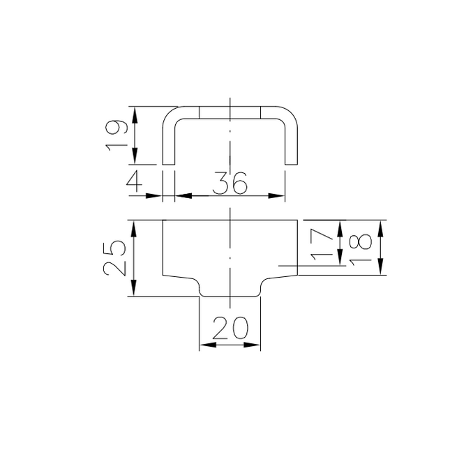 Tegenstuk laadklep sluiting - BVG 90-A